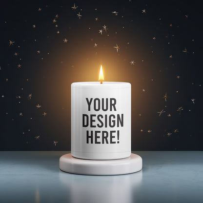 Home and Room Decor Fully Customizable Candle | Images/Designs