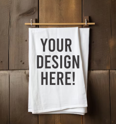 Home and Room Decor Fully Customizable Bathroom Towel | Vivid Full Color Images/Designs