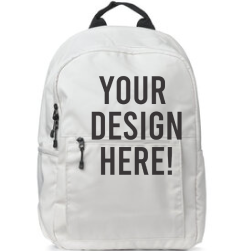 Accessories and Tech Fully Customizable 2-Pocket Backpack | Vivid Full Color Images/Designs